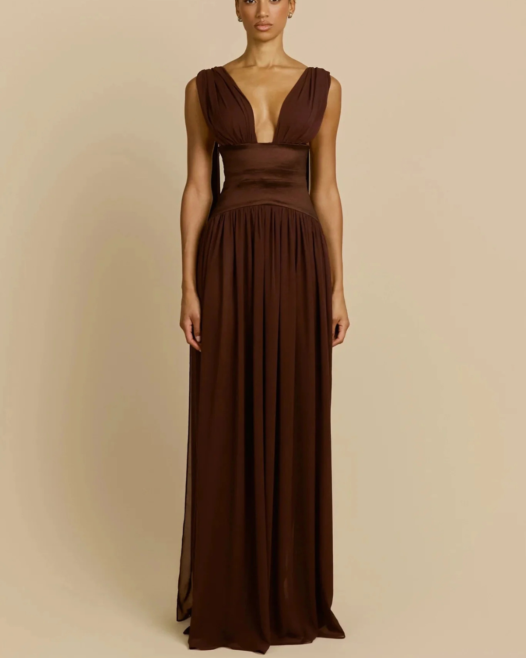 arcina ori dresses DELPHINA DRESS RED Crafted from a high quality Viscose offering comfortability and sophistication Arcina Ori Darcy Draped Open-Back
