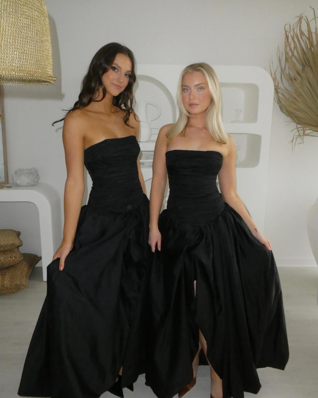 AJE Violette Bubble Hem Maxi Black