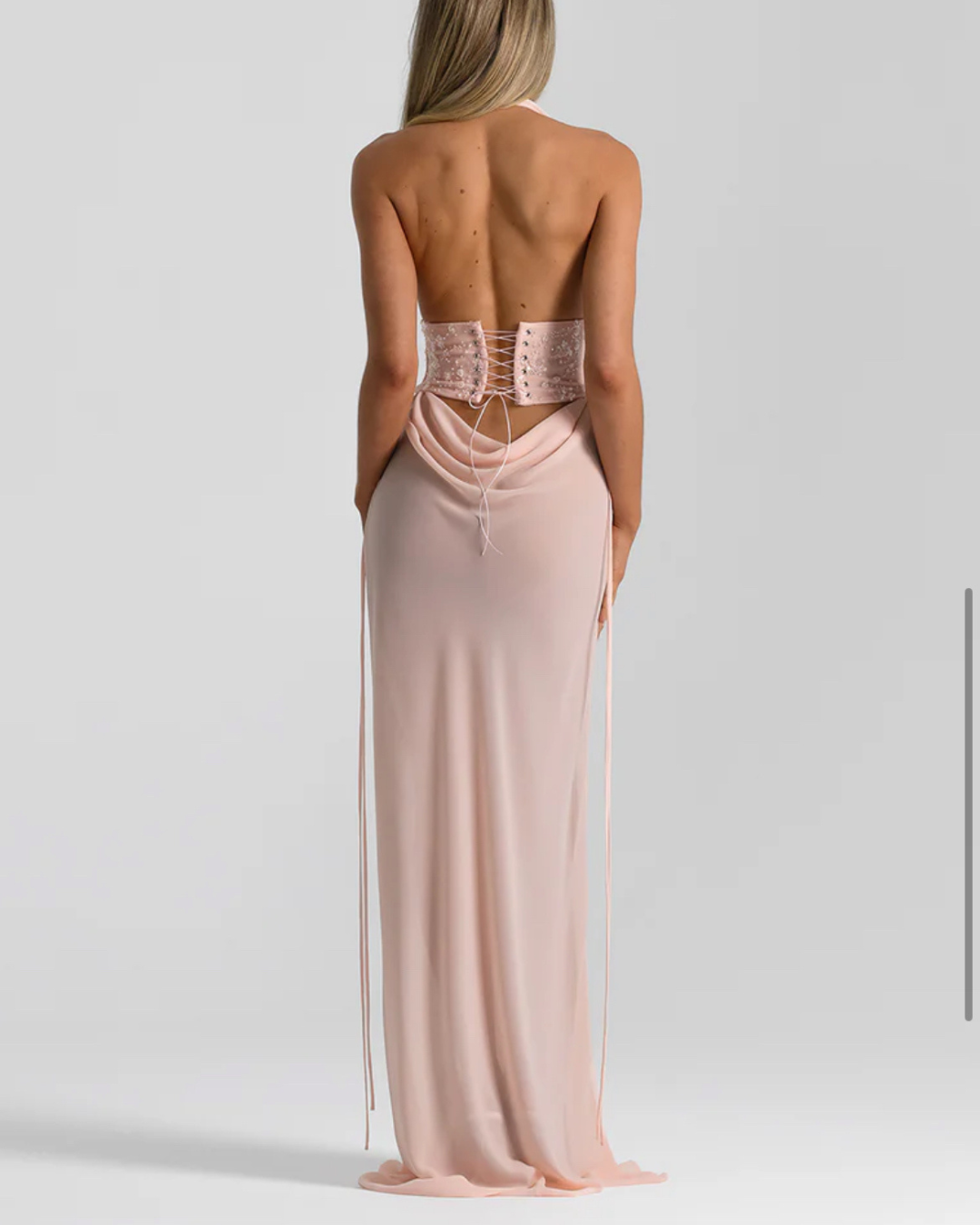 Natalie Rolt Bronte Top & Allira Skirt - Baby Pink