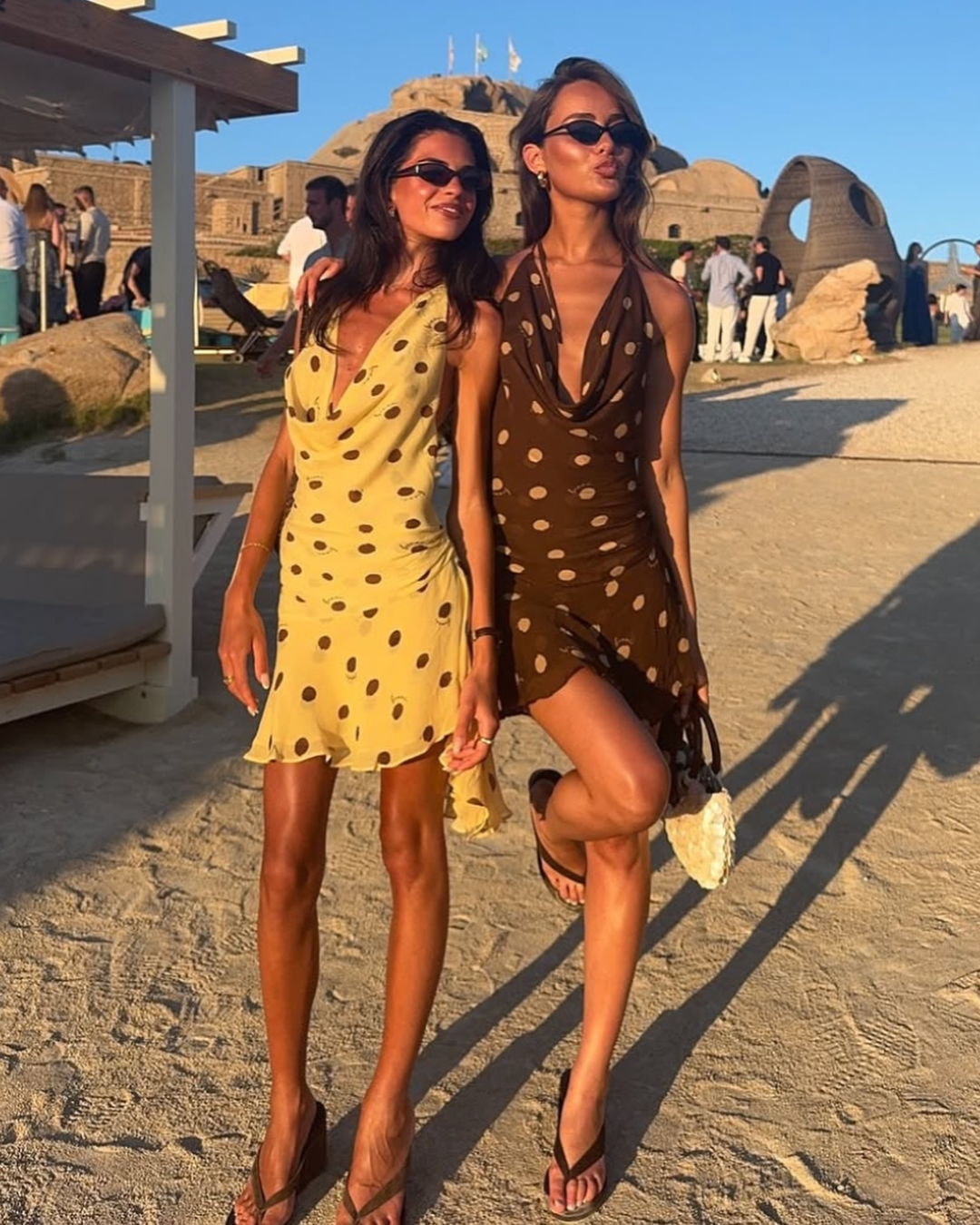 BENNI Harlow Halter Dress - Butter Spot