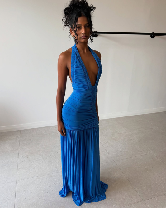 Christopher Esber Orion Gown - Lapis