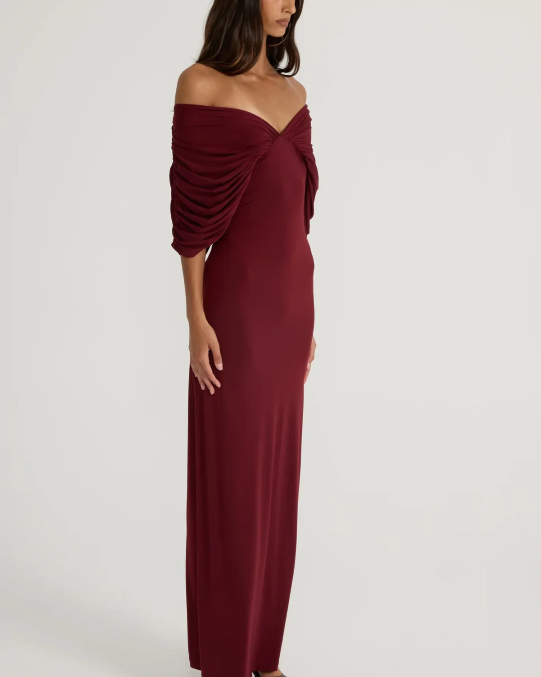 Ance Gria Neve Dress - Burgundy