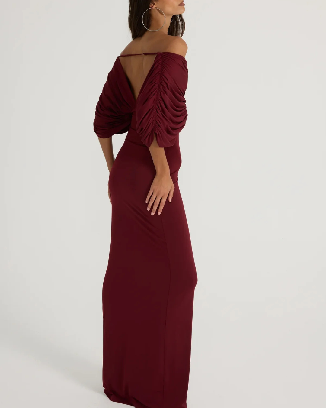 Ance Gria Neve Dress - Burgundy