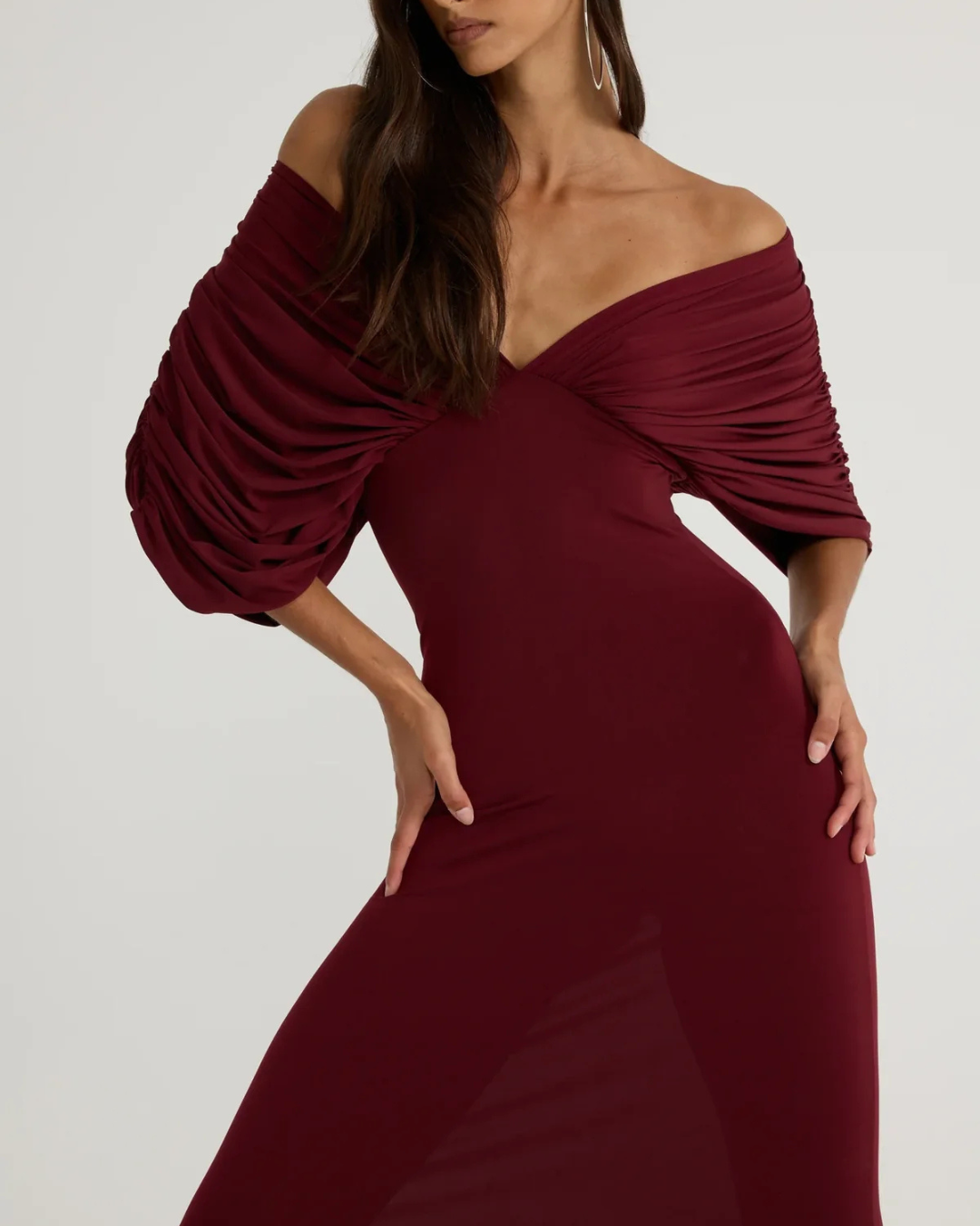Ance Gria Neve Dress - Burgundy