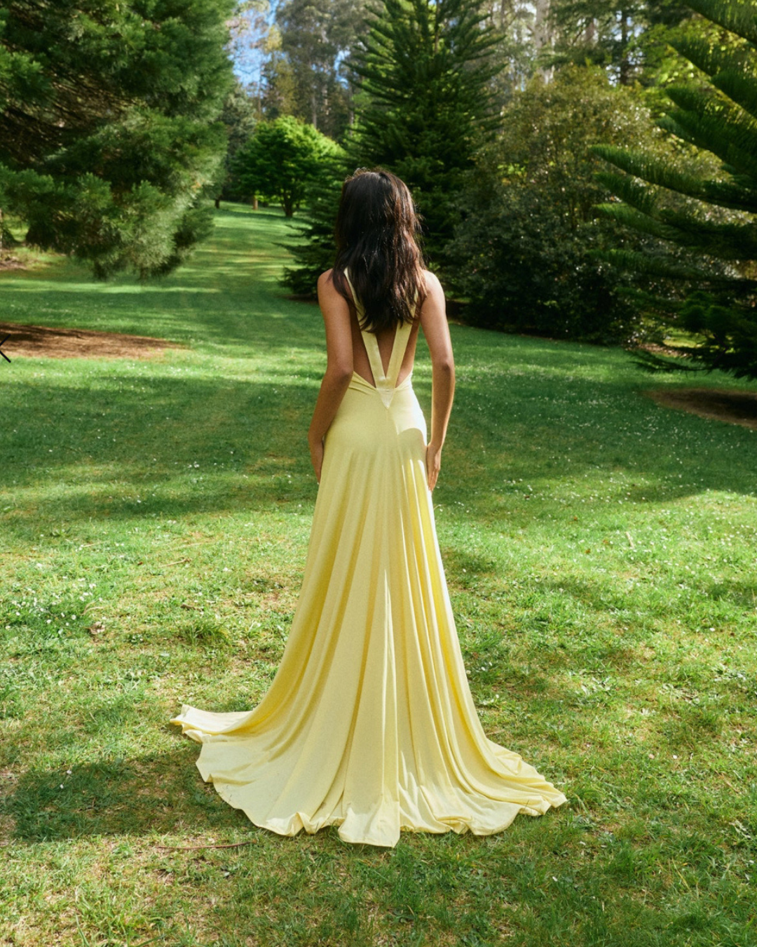 Ance Gria Rosa Gown - Lemon