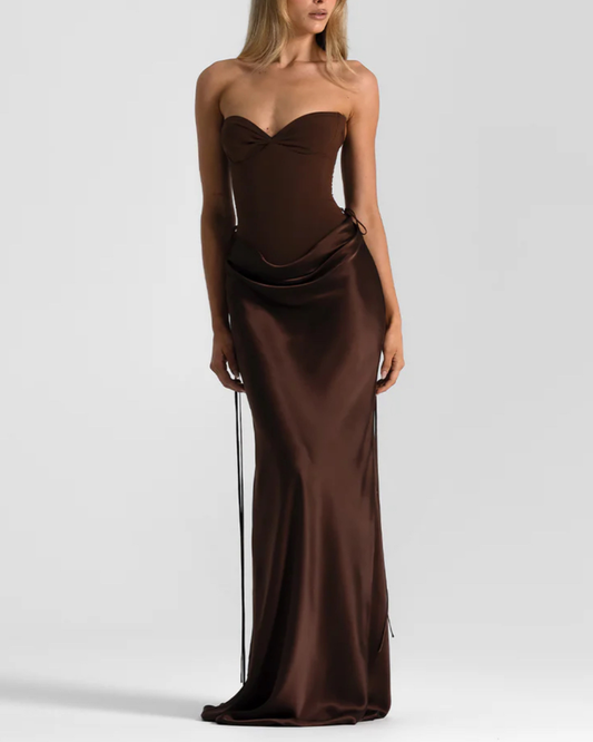Natalie Rolt Verity Bustier & Evelyn Skirt - Espresso