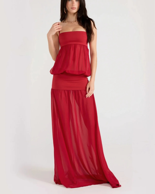 Ance Gria Romeo Gown - Red
