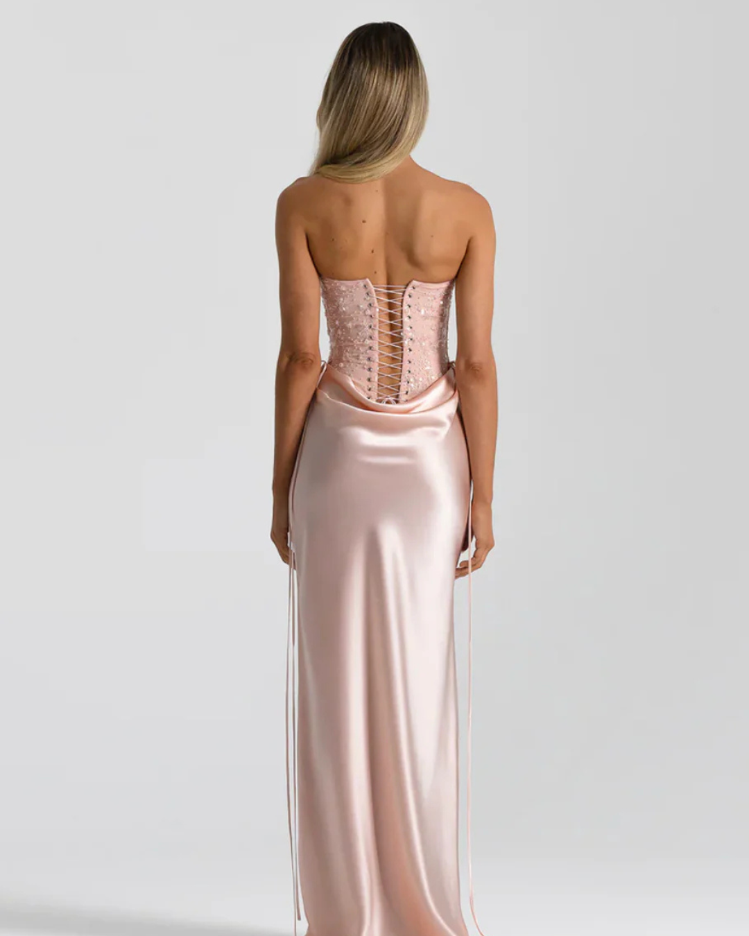 Natalie Rolt Verity Bustier & Evelyn Skirt - Baby Pink