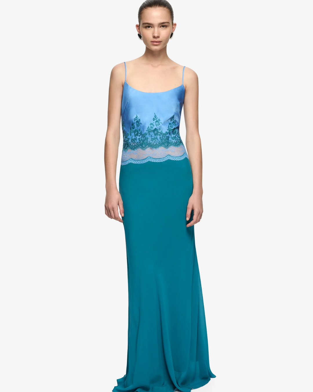 Bec and Bridge Orsina Scoop Maxi Dress - Azure Blue/Jade