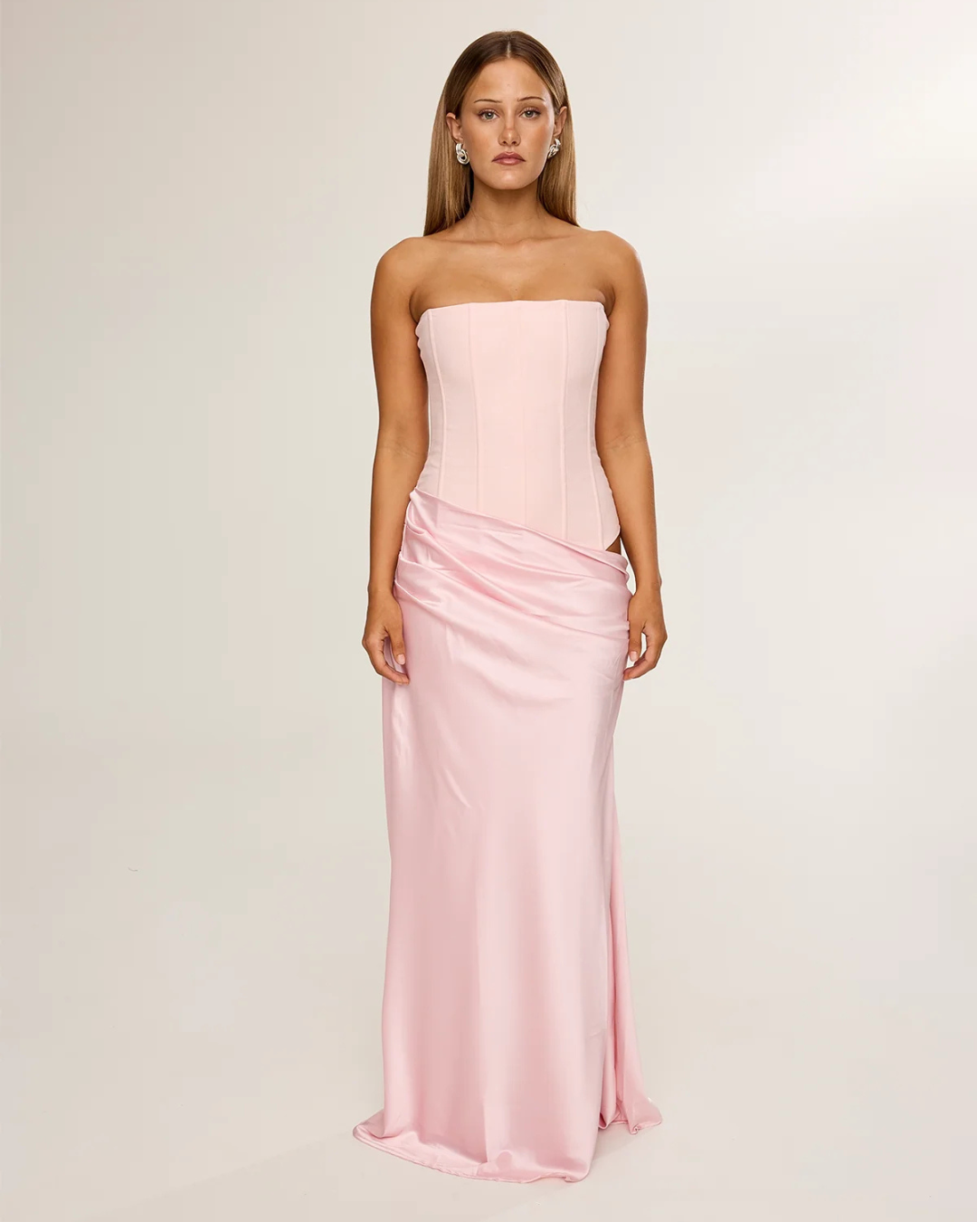 HNTR Huxley Gown - Baby Pink