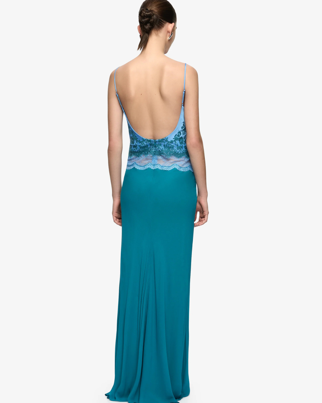 Bec and Bridge Orsina Scoop Maxi Dress - Azure Blue/Jade