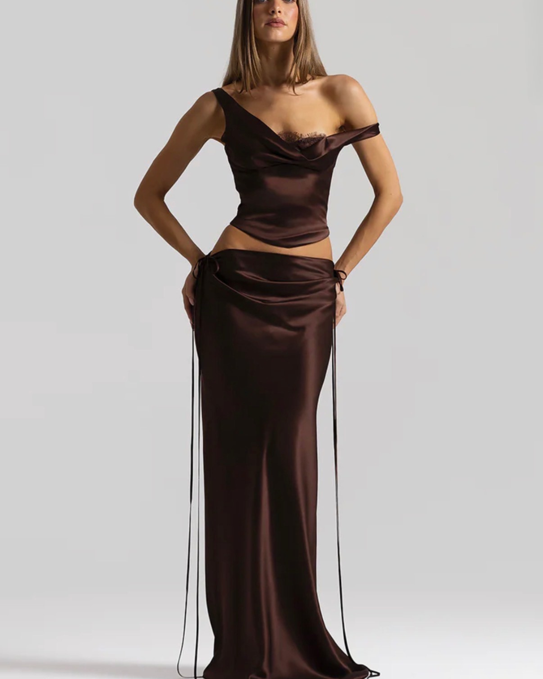 Natalie Rolt Posy Top and Evelyn Skirt - Espresso