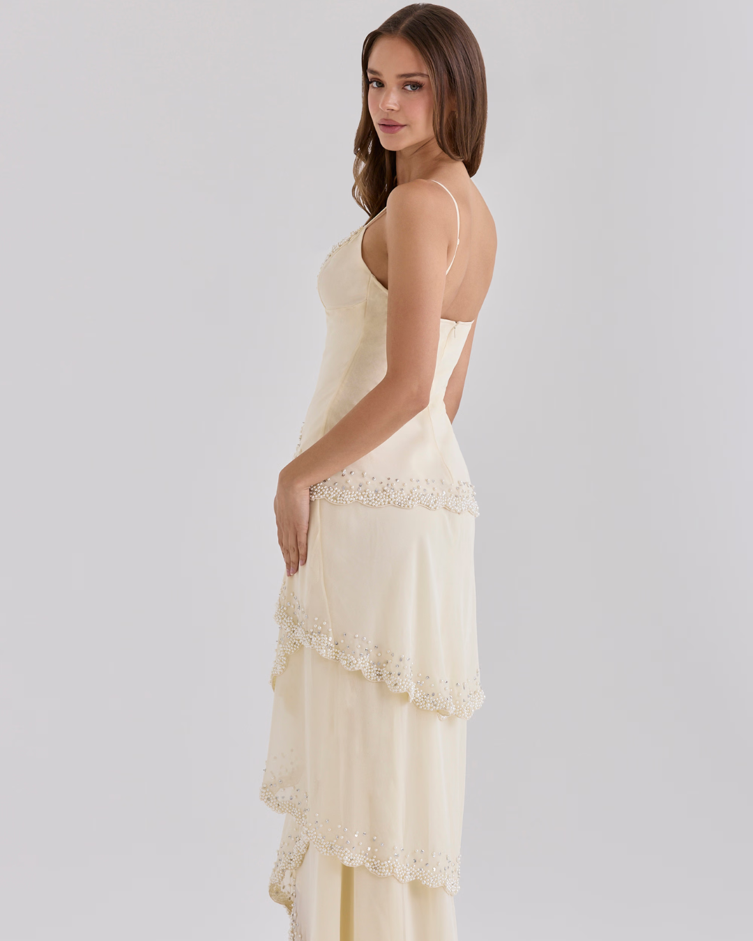 House of CB Sorelle Tiered Maxi Dress