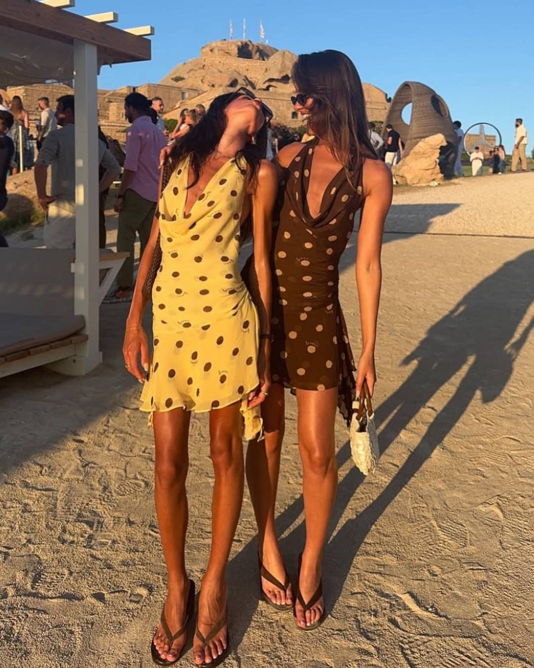 BENNI Harlow Halter Dress - Butter Spot