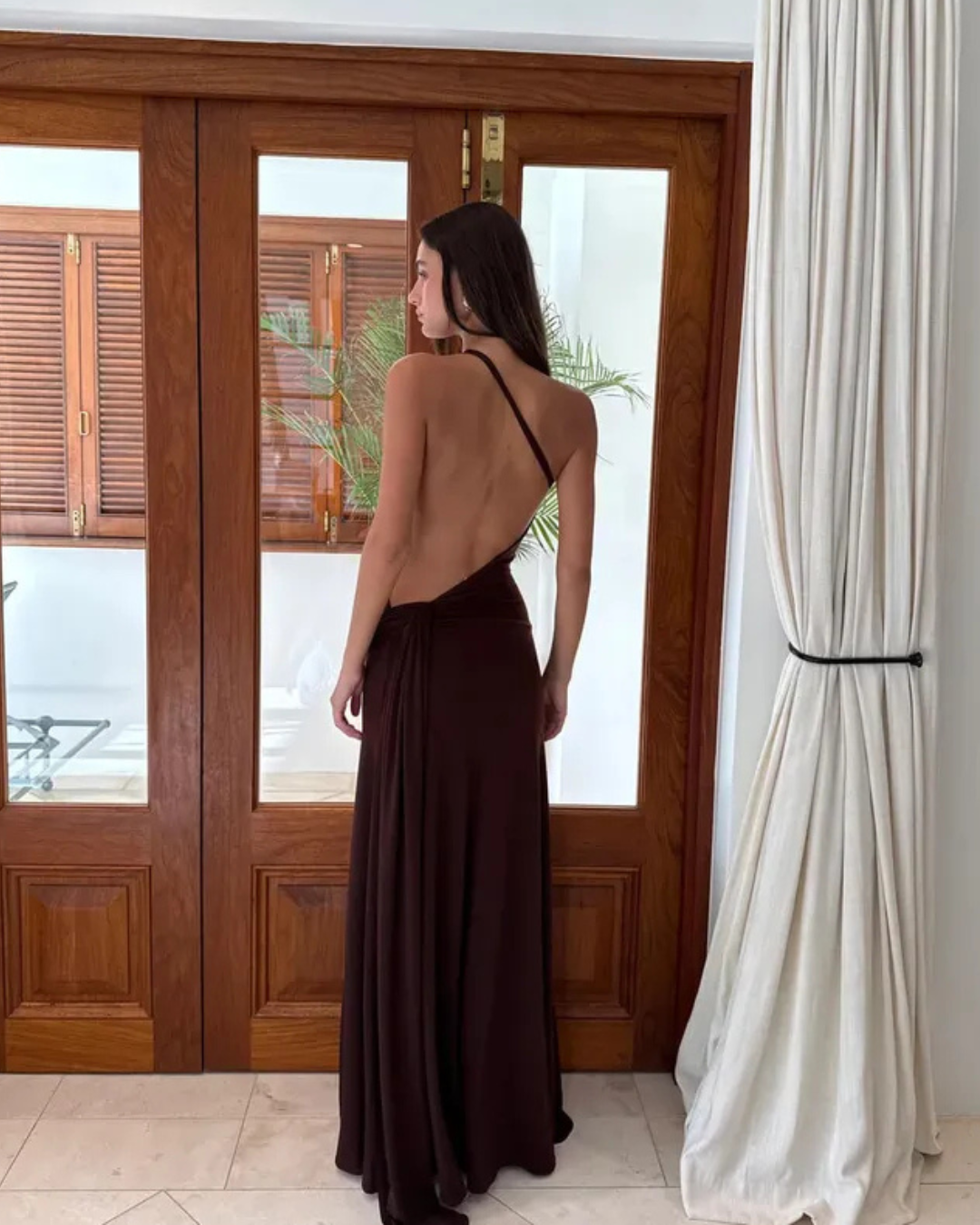 Ance Gria Gaia Gown - Brown